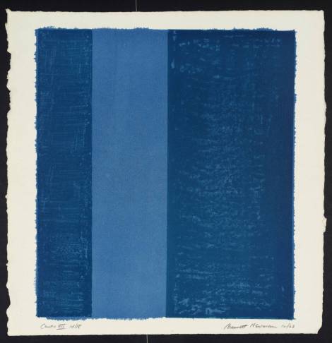 Barnett Newman (1905‑1970) Canto VII From Eighteen Cantos 1963-4 Lithograph on paper 375 x 334 mm Presented by Mrs Annalee Newman, the artist's widow 1972 © ARS, NY and DACS, London 2002